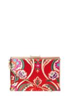 Dorothy Perkins Red Oriental Box Clutch Bag