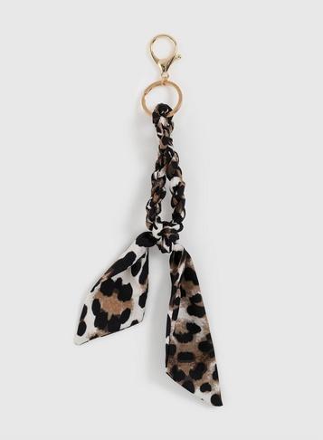 Dorothy Perkins Multi Colour Leopard Print Scarf Keyring