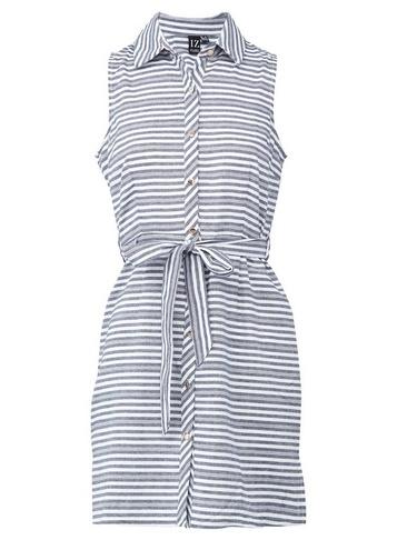 *izabel London Multi Colour Striped Tie Waist Shirt Dress