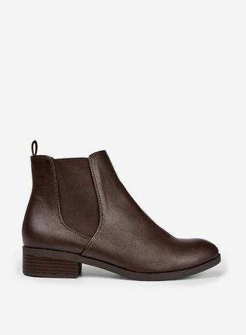 Dorothy Perkins Wide Fit Tan 'morgan' Chelsea Boots