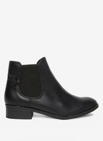 Dorothy Perkins Widefit Black 'monty' Chelsea Boots