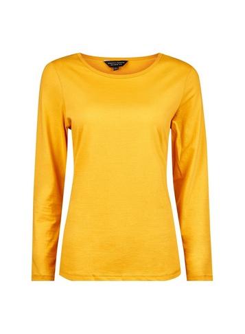 Dorothy Perkins Yellow Long Sleeve Crew Top