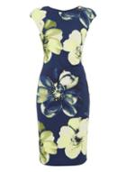 Dorothy Perkins *roman Originals Navy Printed Scuba Dress