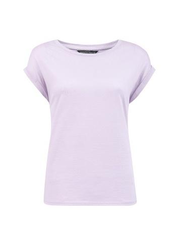 Dorothy Perkins Lilac Roll Sleeve T-shirt