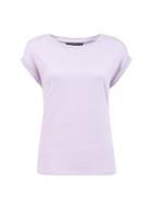 Dorothy Perkins Lilac Roll Sleeve T-shirt