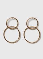 Dorothy Perkins Brown Metal Circle Earrings