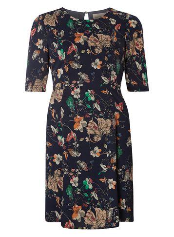 Dorothy Perkins *vero Moda Navy Floral Swing Dress