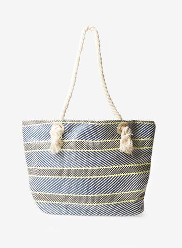 Dorothy Perkins Navy Rope Shopper Bag
