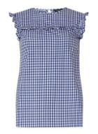 Dorothy Perkins *tall Gingham Frill Top