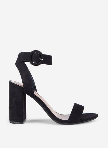 Dorothy Perkins Black Bikini Heeled Sandals