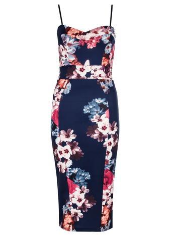 Dorothy Perkins Quiz Flower Print Midi Dress