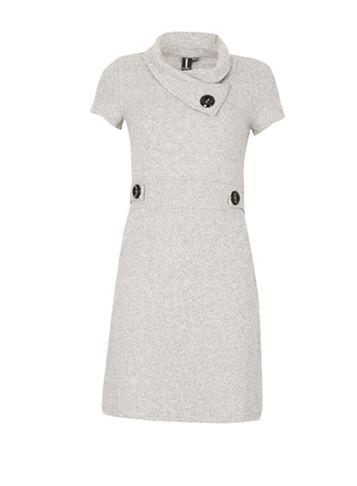 Dorothy Perkins *izabel London Grey Button Shift Dress