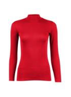 Dorothy Perkins Petite Red Funnel Neck Top