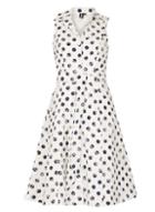 Dorothy Perkins *izabel London Multi Navy Spotted Dress