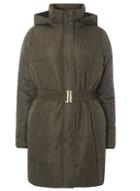 Dorothy Perkins *vero Moda Khaki Belted Puffer Coat