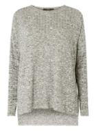 Dorothy Perkins *vero Moda Grey Oversized Knitted Blouse