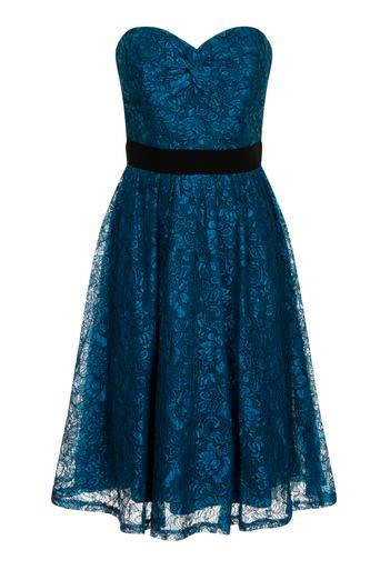 Dorothy Perkins Teal Lace Bandeau Prom Dress