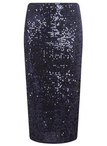 Dorothy Perkins Navy Sequin Pencil Skirt