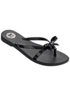 Dorothy Perkins *zaxy Black Bow Flip Flops