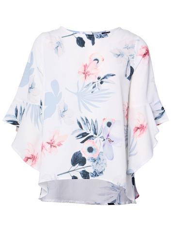 Dorothy Perkins *izabel London Multi Coloured Floral Shell Top