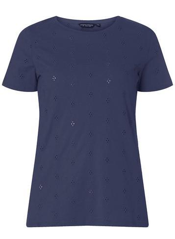 Dorothy Perkins Navy Broderie T-shirt