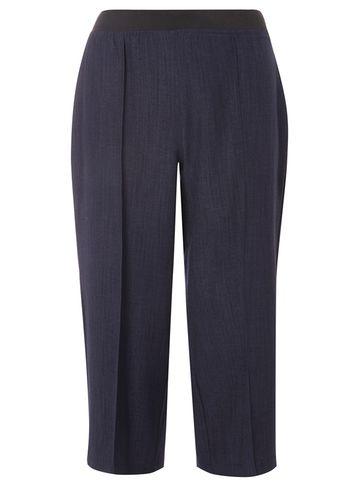 Dorothy Perkins Petite Navy Linen Culotte