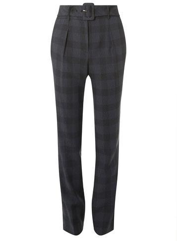Dorothy Perkins *tall Blue Check Belt Trousers
