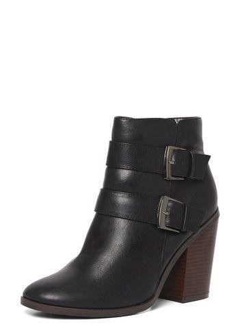 Dorothy Perkins Black 'alya' Block Heel Boots