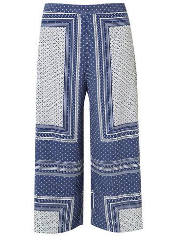 Dorothy Perkins Petite Scarf Print Crop Trousers