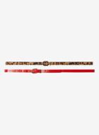 Dorothy Perkins 2 Pack Leopard Print And Red Belt