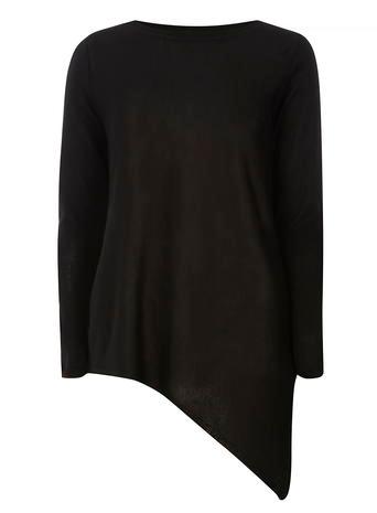 Dorothy Perkins Black Asymmetric Hem Jumper