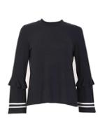 Dorothy Perkins *izabel London Navy Long Sleeve Top