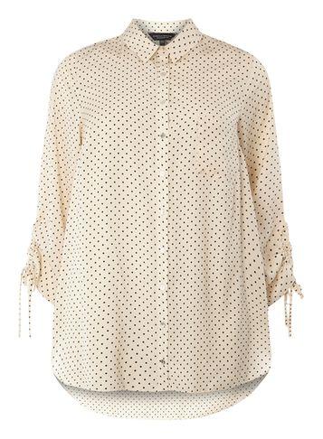 Dorothy Perkins Dp Curve Ivory Draw Cord Shirt