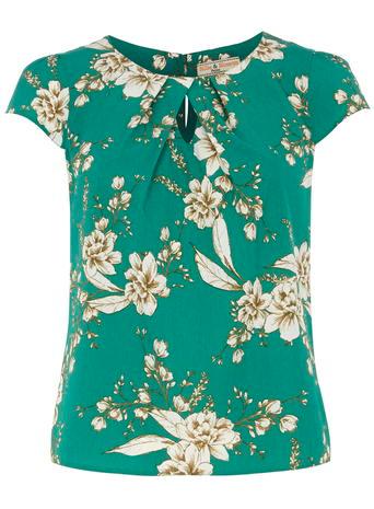 Dorothy Perkins *billie & Blossom Green Floral Shell Top