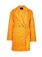 *only Orange Wool Button Coat
