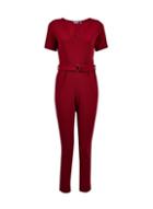 Dorothy Perkins Petite Red D-ring Jumpsuit