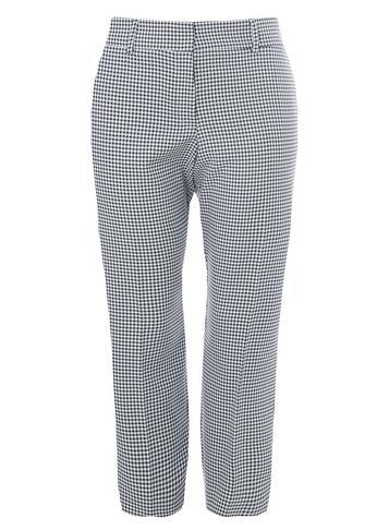 Dorothy Perkins *dp Curve Navy Gingham Ankle Grazer Trousers