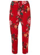 Dorothy Perkins Petite Red Floral Joggers
