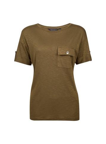 Dorothy Perkins Khaki Turn Back Utility T-shirt