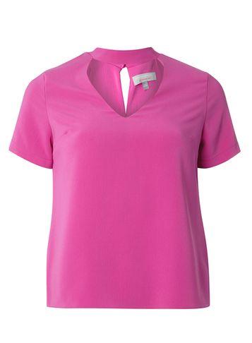 Dorothy Perkins Petite Magenta Choker Neck Top