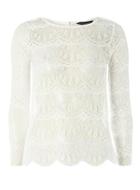 Dorothy Perkins Ivory Button Back Top