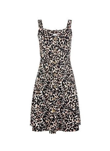 Dorothy Perkins Black Animal Print Cami Dress