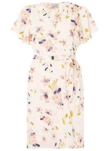 Dorothy Perkins *vero Moda Coral Floral Wrap Dress