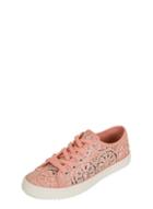 Dorothy Perkins *london Rebel Nude Lace Up Trainers
