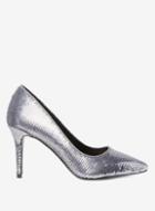 Dorothy Perkins Grey Pewter 'ezzy' Sequin Court Shoes
