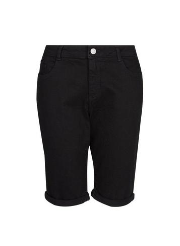 Dorothy Perkins Black Knee Cotton Blend Shorts