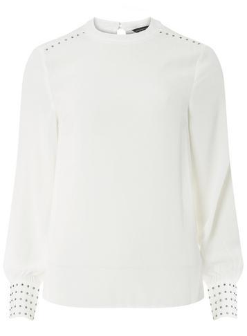 Dorothy Perkins Ivory Embellished Cuff Top