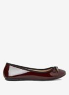 Dorothy Perkins Burgundy Patent Pandora Pumps