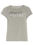Dorothy Perkins Petite Grey Star Pyjama Top