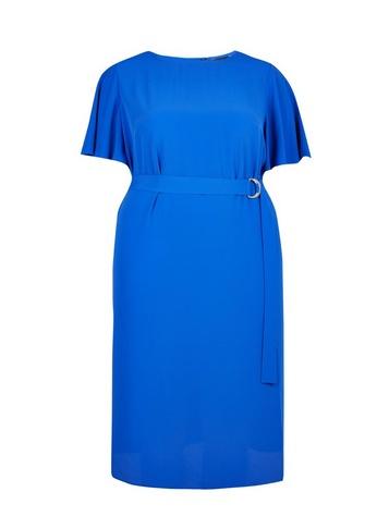 Dorothy Perkins *dp Curve Cobalt Flutter Sleeve Midi Dress